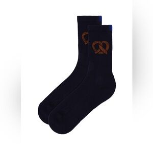 Kule Pretzel Sock in Navy